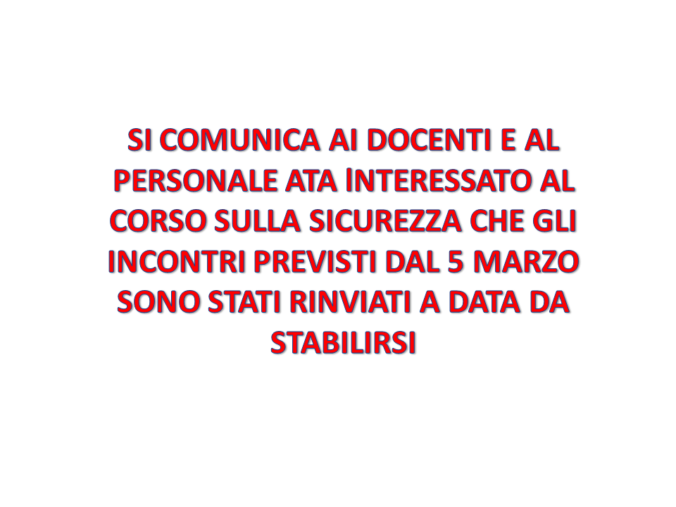 SICUREZZA